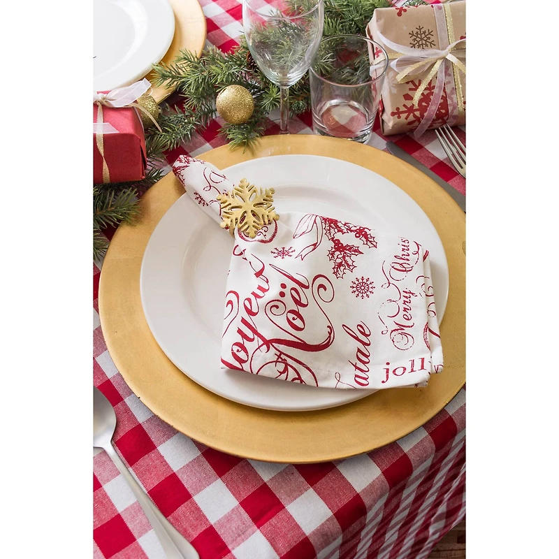 DII® Gold Snowflake Napkin Rings, 6ct.