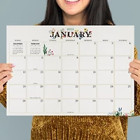 TF Publishing 2024-2025 Medium Floral Desk Pad Calendar