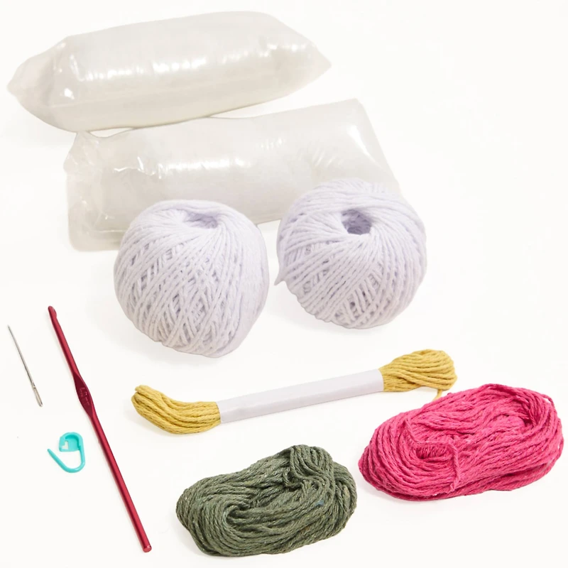 Spring White Bunny Crochet Kit by Loops & Threads®