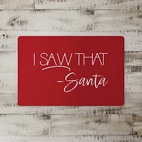 Santa Saw That 27x18 Floor Mat