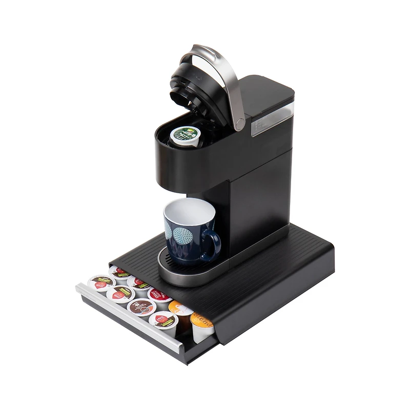Mind Reader Black Single Serve Coffee Pod Drawer and Holder