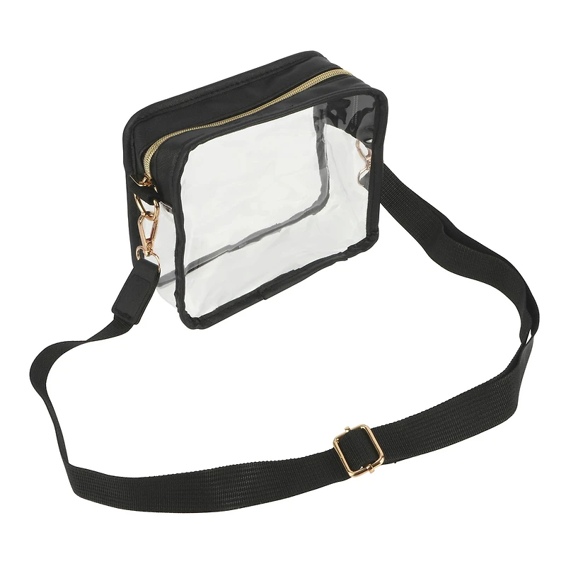 Matte Black & Clear Crossbody Bag by Make Market®