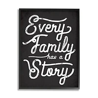 Stupell Industries Every Family Has a Story Wall Art with Frame
