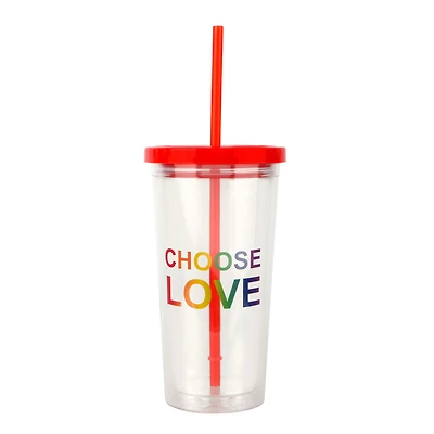 20oz. Choose Love Pride Double Wall Tumbler by Celebrate It™
