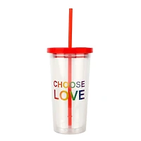 20oz. Choose Love Pride Double Wall Tumbler by Celebrate It™