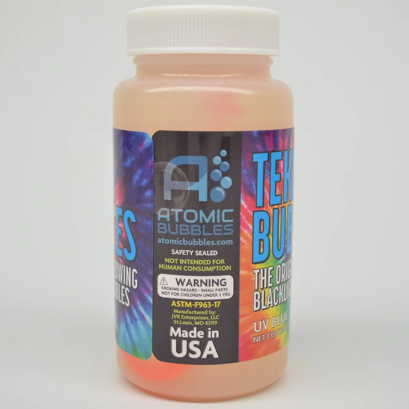 Atomic Bubbles 4oz. Blue Tekno Bubbles, 6ct.