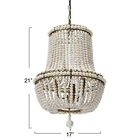 Hello Honey® 21" Draped Wood Bead Chandelier