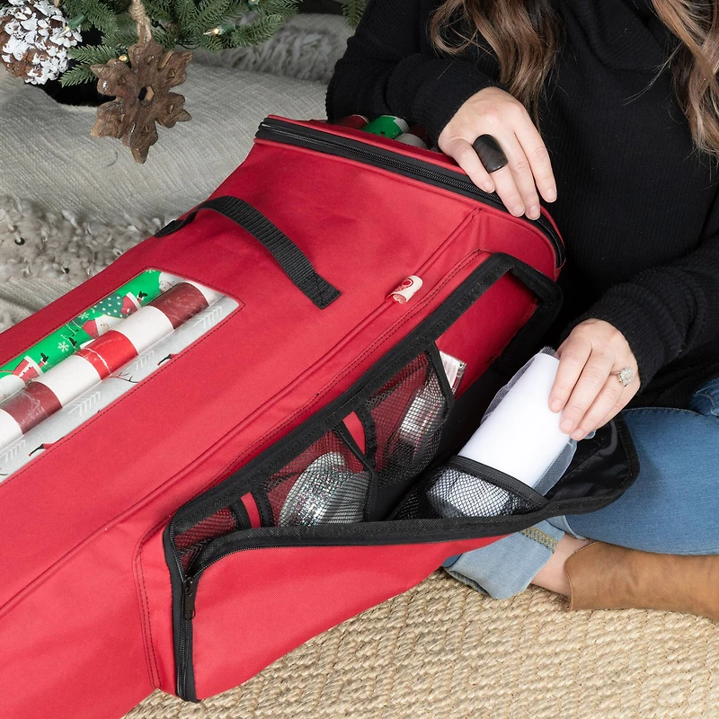 Santa's Bags EZ Roller 40" Wrapping Paper Storage Container