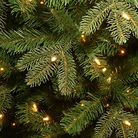 6.5ft. Pre-Lit Feel Real® Prescott Pencil Slim Artificial Christmas Tree, Clear Lights