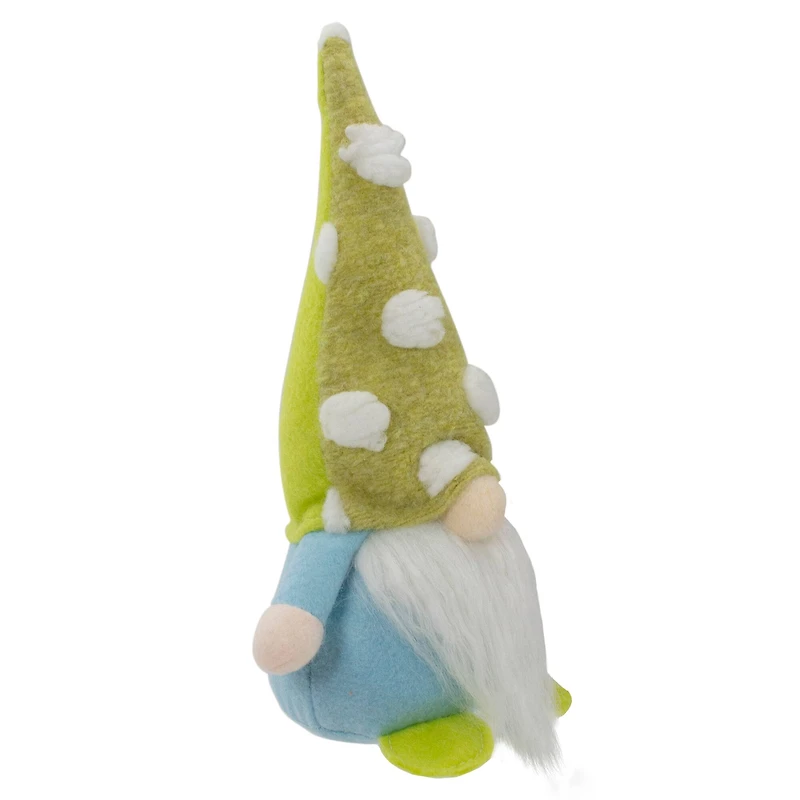 8.5" Green & Blue Gnome with Polka Dot Hat Figure