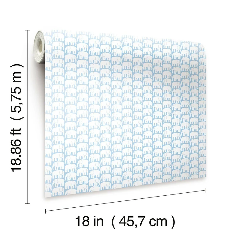 RoomMates Elefantti Peel & Stick Wallpaper