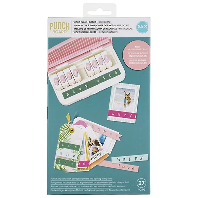 We R Memory Keepers Lowercase Word Punch Board