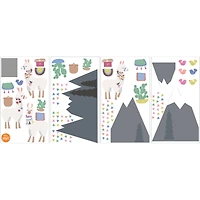 WallPops Laid Back Llamas Wall Art Kit