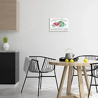 Stupell Industries Summer Market Watermelon Farm Country Grain Pattern Wall Plaque Art