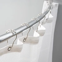 Bath Bliss Clear 12 Piece Shower Curtain Rings