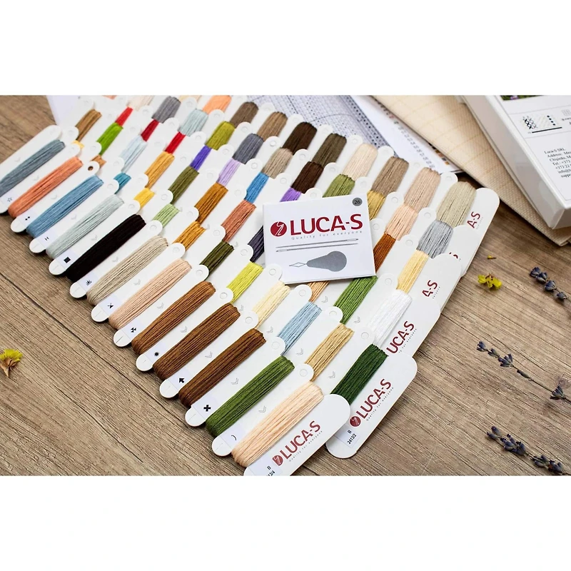 Luca-S Log Cabin General Store Counted Cross-Stitch Kit