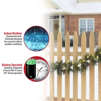 9ft. Whitter Pine Garland With LED Lights