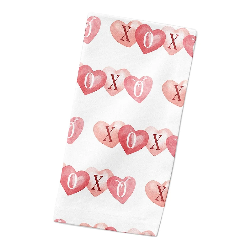 XOXO Hearts Beverage Napkin