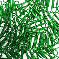 JAM Paper Green Regular Bulk Paper Clips