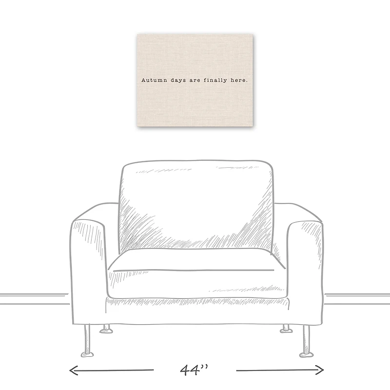 Autumn Days Are Finally Here Canvas Wall Art