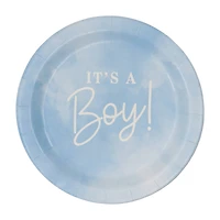 24 Packs: 10 ct. (240 total) 7" It's A Boy Plates by Celebrate It™