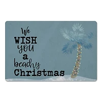 We Wish You a Beachy Christmas Floor Mat