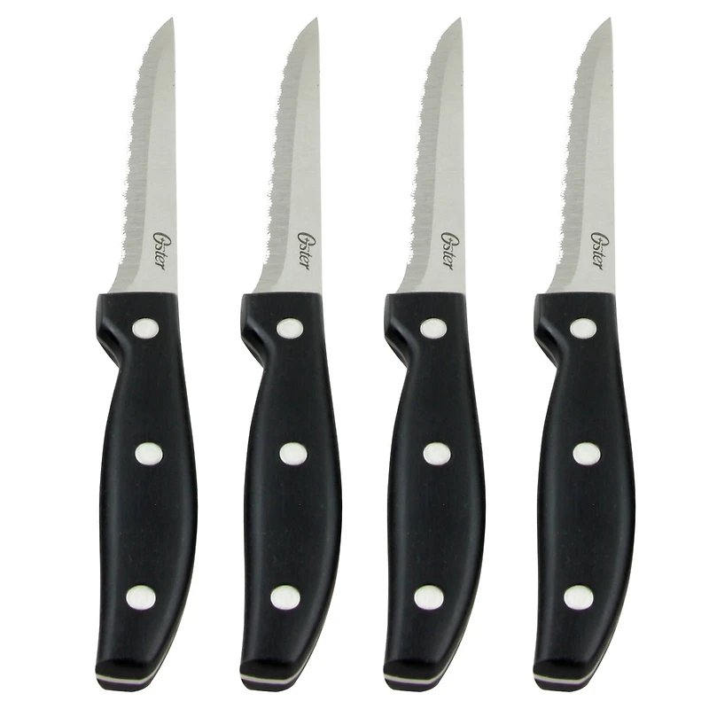 Oster Granger 4.5" Stainless Steel Blade Steak Knives, 4ct.