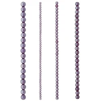 12 Packs: 4 ct. (48 total) Purple Glass Round Beads by Bead Landing™