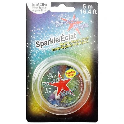 12 Pack: Stretch Magic® 1mm Sparkle Bead & Jewelry Cord