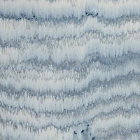 Hello Honey® Blue & White Striped Stoneware Ginger Jar with Reactive Glaze