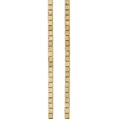 Hamilton Gold Antique Cube Beads, 4mm by Bead Landing™