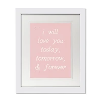 11" x 14" Love You Today Tomorrow Forever White Framed Print Wall Art