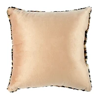 16" Leopard Faux Fur Throw Pillow by Ashland®