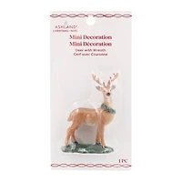 Mini Deer with Wreath Decoration by Ashland®
