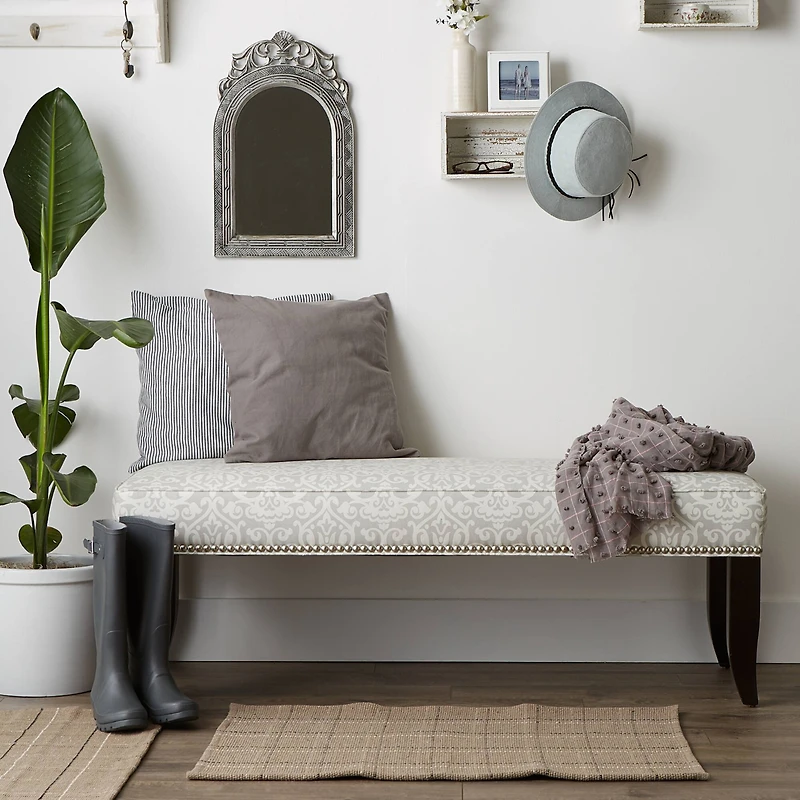 DII® Stone Variegated Plaid Recycled Yarn Rug Set, 2ft. x 3ft.