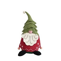 Hello Honey® 14" Green & Red Handmade Wool Felt Gnome