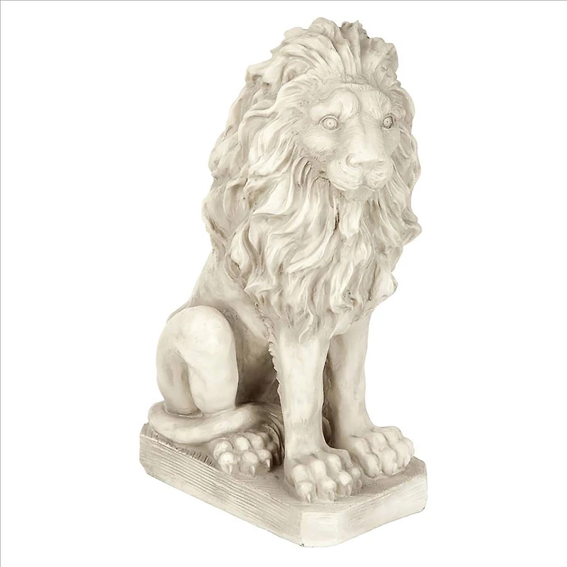 Design Toscano 21" Mansfield Manor Lion Sentinel Statue Looking Right
