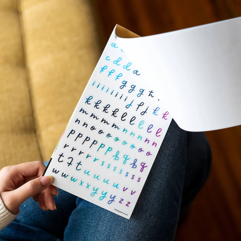 The Happy Planner® Unique Alphabet Font Sticker Book