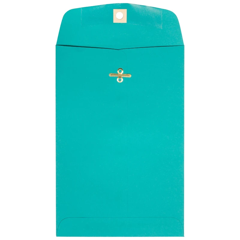 JAM Paper 6" x 9" Sea Blue Open End Catalog Recycled Envelopes
