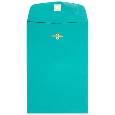 JAM Paper 6" x 9" Sea Blue Open End Catalog Recycled Envelopes