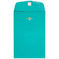 JAM Paper 6" x 9" Sea Blue Open End Catalog Recycled Envelopes