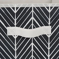 DII® 11" Black Herringbone Storage Cube, 2ct.