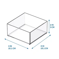 24 Pack: 4" x 4" Clear Stacking Storage Tray by Simply Tidy™