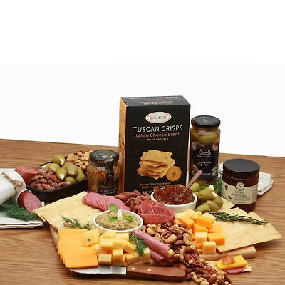 Classic Gourmet Cheese & Snacks Charcuterie Board