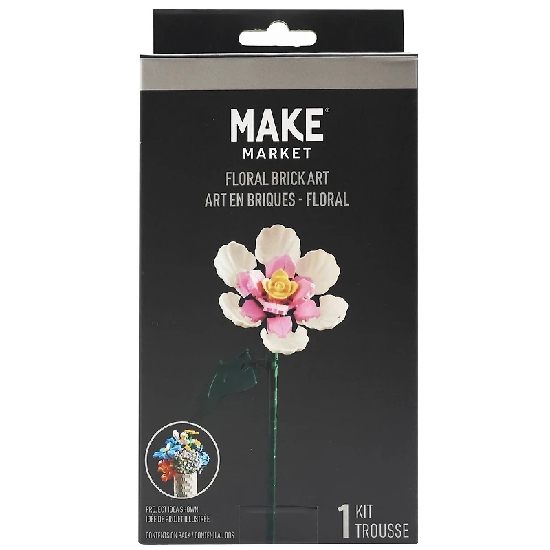 White Magnolia Floral Brick Art by Make Market®