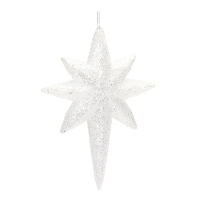 24ct. 8" Clear Acrylic Star Drop Ornaments