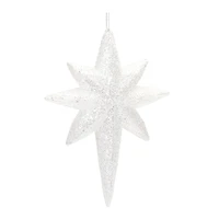 24ct. 8" Clear Acrylic Star Drop Ornaments