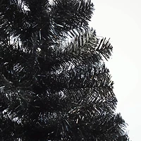 4ft. Black Slim Halloween Tinsel Tree