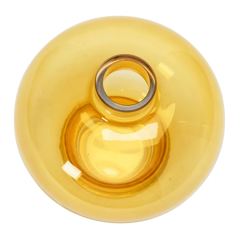 Hello Honey® 6" Yellow Glass Vase