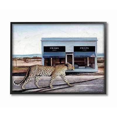 Stupell Industries Fashion Store Cheetah Framed Wall Art